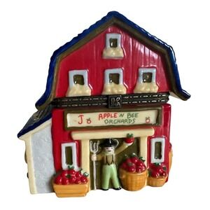 Spirit Folk APPLE FARM (Carol Endres) Hinged Trinket Box by Enesco‎ Johnny